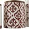 Cream & Brown Ceramic Floral Canister Set with Lids